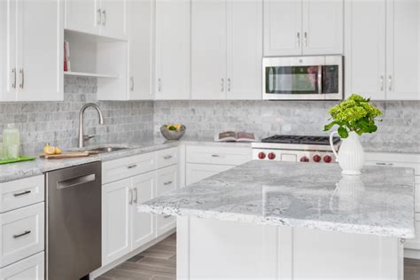 Since we have prefabricated granite countertop, we strive to make sure that we get this first step right. Summerhill Cambria Quartz with Shaker White Cabinets ...