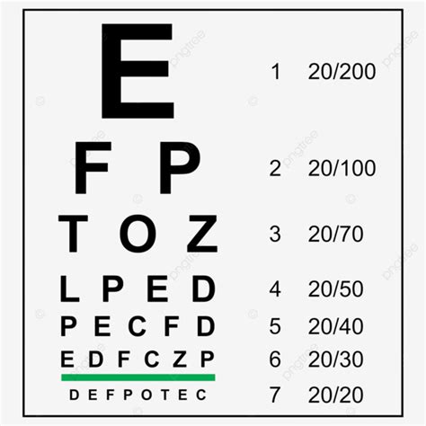 Eye Test Chart Vector Design Images Eye Test Chart Vector