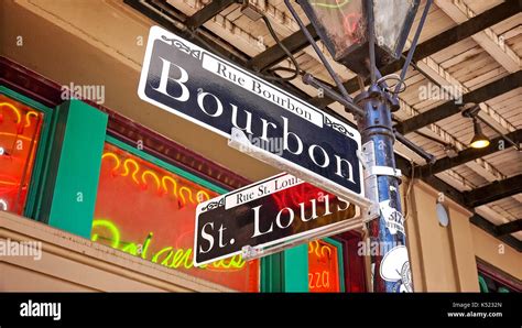 Bourbon Street Lamp Post In Hi Res Stock Photography And Images Alamy