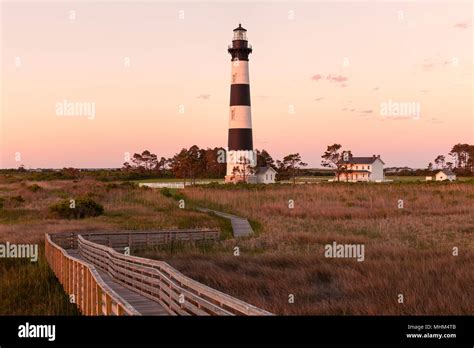 Nc01656 00north Carolina Sunrise At Bodie Island Lighthouse On