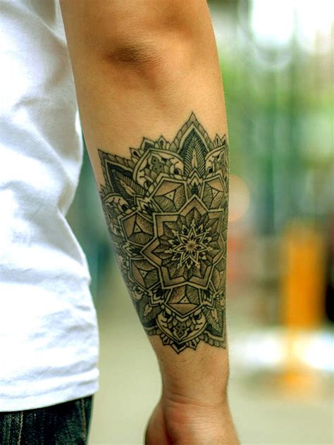 Beautiful Mandala Tattoo On The Forearm