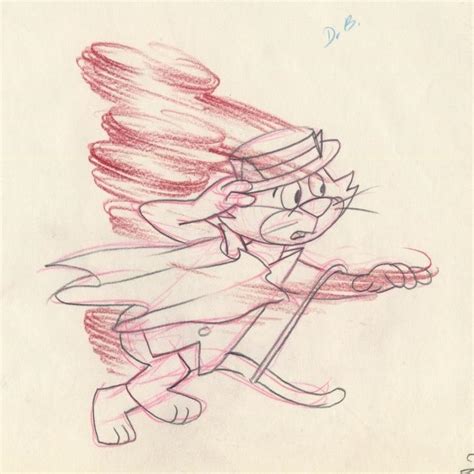 howard lowery online auction hanna barbera top cat animation drawing of tc in opening title