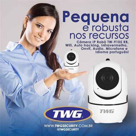 CÂmera SeguranÇa RobÔ Inteligenteb Wi Fi Hd Twg Tw 9105 Rb Home Tech