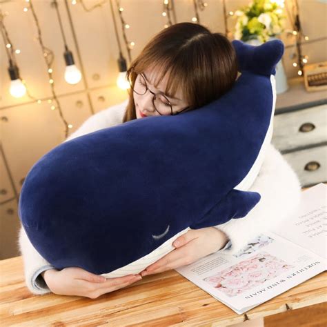 Blue Whale Soft Stuffed Plush Pillow Toy Gage Beasley