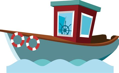 Cartoon Boat Transparent Background