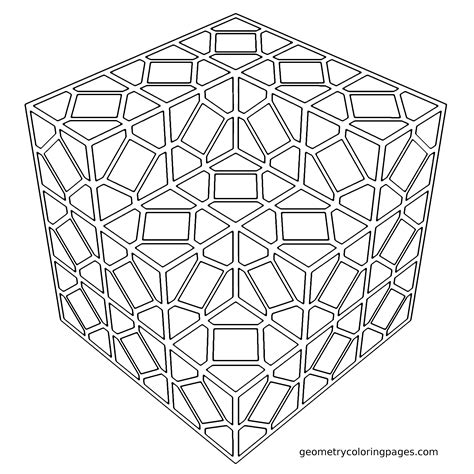 Tiled | Geometry Coloring Pages | Geometric coloring pages, Coloring pages, Pattern coloring pages
