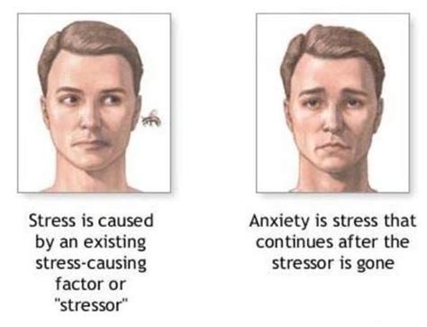 Knowing the difference between normal feelings of anxiety and an anxiety disorder requiring medical attention can help a person identify and treat the the duration or severity of an anxious feeling can sometimes be out of proportion to the original trigger, or stressor. Stress versus anxiety. Causes, symptoms, treatment Stress ...