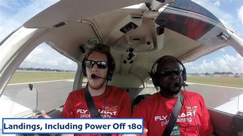 Landing Practice Power Off 180 Go Around Youtube
