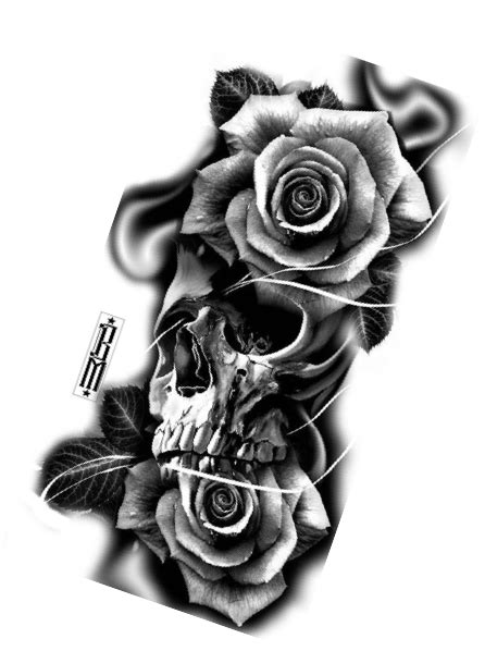 Deer sleeve tattoo body art sticker, tattoo png is a 600x426 png image with a transparent background. #TattooIdeasHombre | Skull rose tattoos, Skull sleeve tattoos, Skull girl tattoo