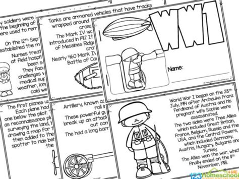 Free World War 1 For Kids Reader To Color And Learn