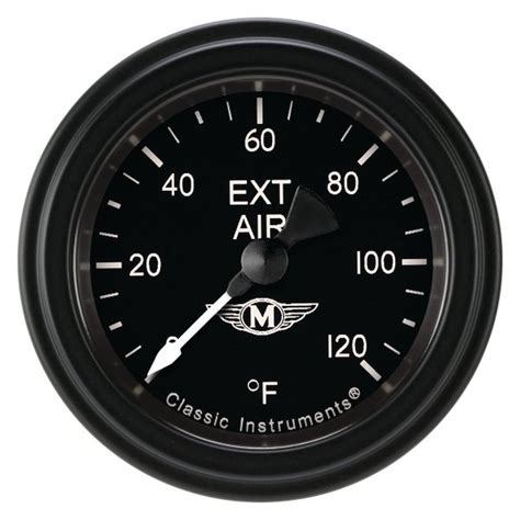 Classic Instruments Moal Bomber Series Air Temperature Gauge 120 F