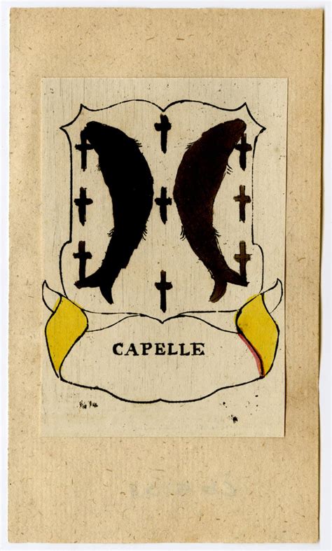 Antique Print Capelle Coat Of Arms Fish 2 Ferwerda 1781 1781 Art