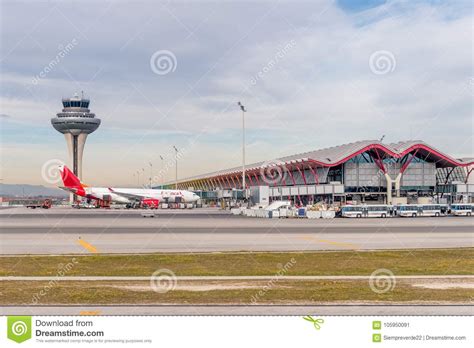 Barajas International Airport Madrid Editorial Photo