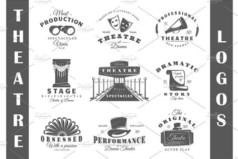Ad 27 Theatre Logos Templates By Art Design On Creativemarket This