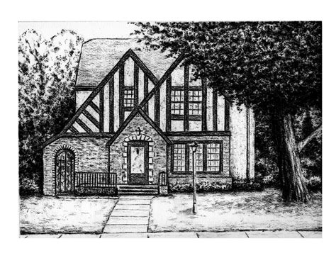 Kyle Frink Sketch Blog Charcoal House Drawing
