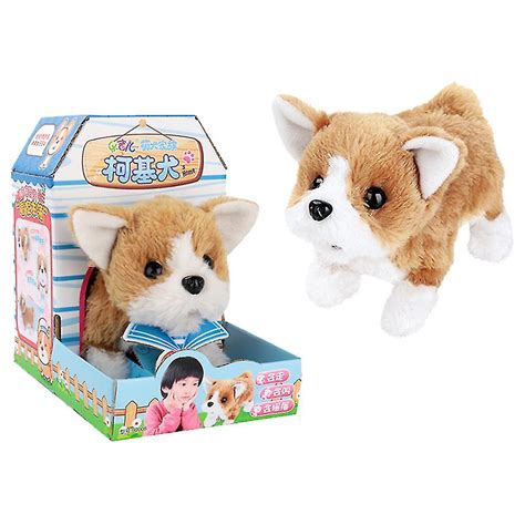 Sajy Cute Walking Pet Barking Dog Electric Toy Soft T Plush Dog For