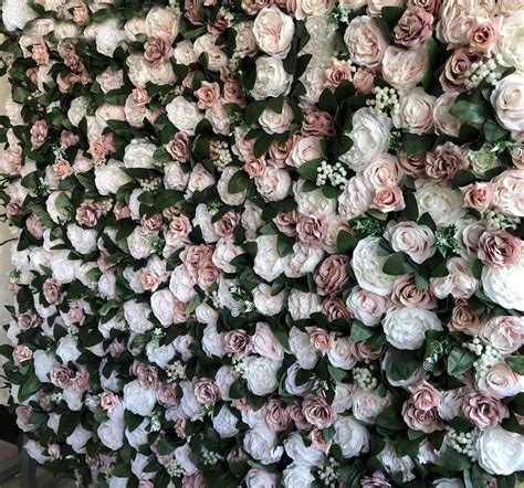 Artificial Flower Wall Backdrop For Wedding Arrangement Etsy