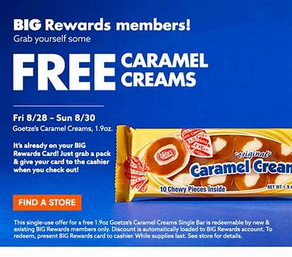 Lots Rewards Members Creams Caramel Goetze