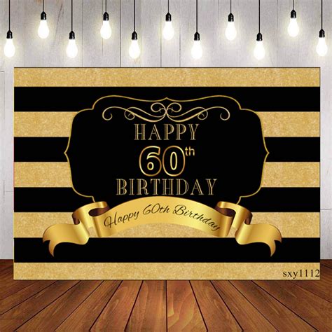 Gold Birthday Tarpaulin Background For Adults Ezildaricci