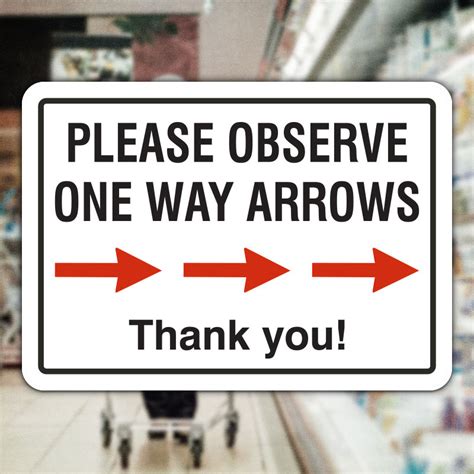 One Way Right Arrow Sign Claim Your 10 Discount