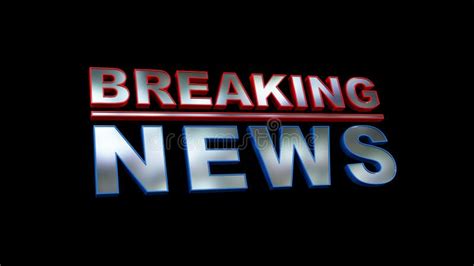 Breaking News Broadcast Animation Graphic Title 4k Stock Video