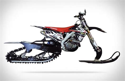 Watch this video and find out! DIRT BIKE SNOW KIT