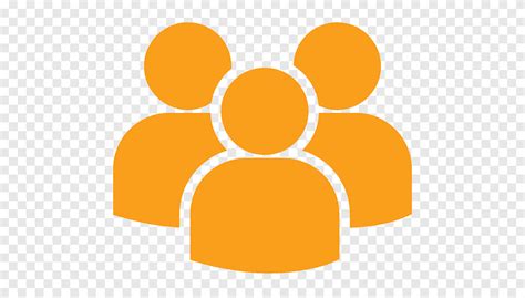 Computer Icons Users Group Icon Design Joining Orange Logo Png Pngegg