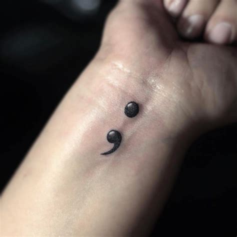 Encouraging Semicolon Tattoo Ideas Using Body Art To Give Hope