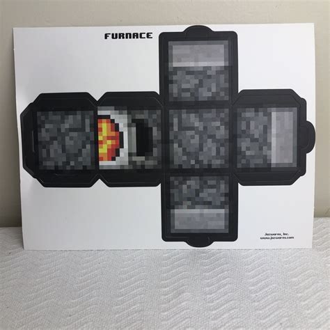 Minecraft Furnace Papercraft