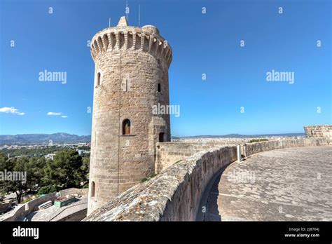 Castle Bellver Castell De Bellver Torre De Homenaje Tower Part Of The