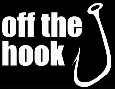 Off The Hook Funny Fishing Vinyl Decal Stickers