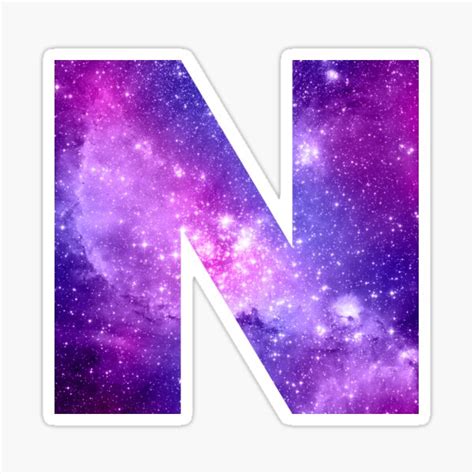 Letter N Space Stickers For Sale Letter N Lettering Lettering Alphabet