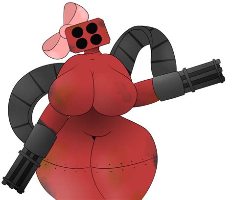 Rule 34 Bow Breasts Breasts Gatling Gun Metal Robot Girl Rust Sentry
