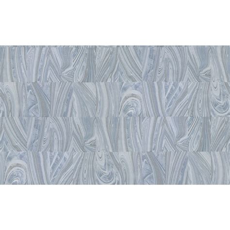 C88619 Fine Decor By Brewster C88619 Yates Silver Marble Wallpaper