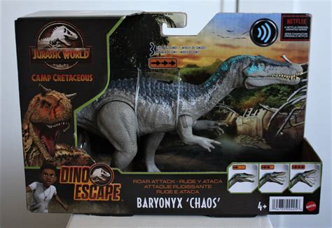 Mattel Jurassic World Camp Cretaceous Baryonyx Chaos Roar Attack Figure