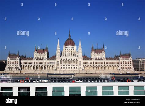 Hungarian Parliament Building Designed By Imre Steindl With The River