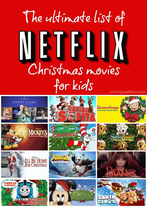 In one of the most popular halloween movies for the entire family, this tim burton tale of the macabre is loved by all. Netflix Christmas Movies for Kids - unOriginal Mom