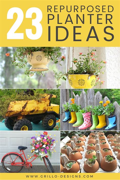 If you want to sit outside next to the fireplace or the. 23 Repurposed & Upcycled Planter Ideas | Grillo Designs