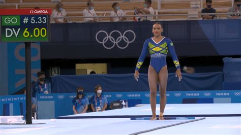 Rebeca Andrade Wins Silver Brazils First Womens Gymnastics Medal In