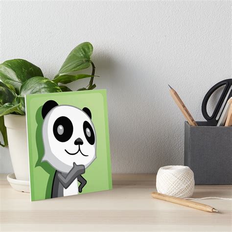 Panda Gamerpic Art Board Print For Sale By Bleasheevor Redbubble