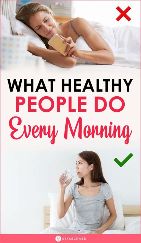 What Healthy People Do Every Morning Healthy People Healthy Body