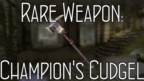 Skyrim Dragonborn Dlc Rare Weapon Champions Cudgel Youtube