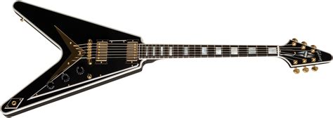 Gibson Flying V Custom With Ebony Fingerboard Gloss Black Electric Guitar Gibson Flying V