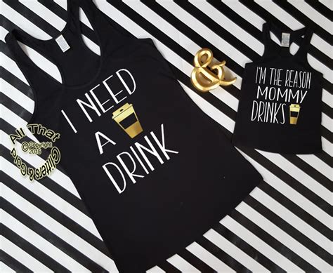 This is for one shirt only, if you would like the mom and me set please add two shirts to your cart. Mommy and Me Daughter Shirts - Funny Coffee Tanks Tops