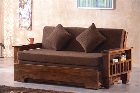 See more ideas about wooden sofa set, wooden sofa, sofa set. Buy Solid Wood Jodhpur Sofa cum Bed Online in India - Latest Sofa Designs Collection | Saraf ...