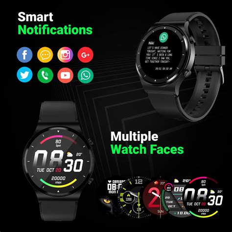 Fire Boltt 360 Pro Smart Watch Bluetooth Calling Black