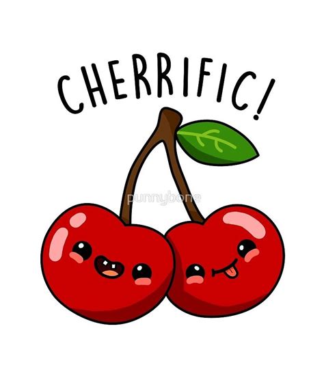 ‘fruits Chéri Nourriture Pun By Punnybone Funny Doodles Cute