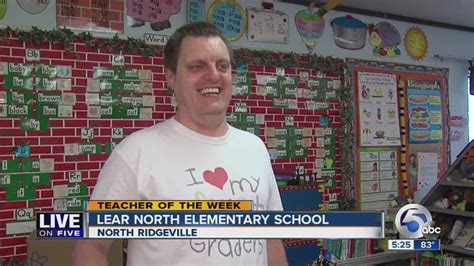 5pm Teacher Of The Week Jeff Ditzler Lear North Elementary In North