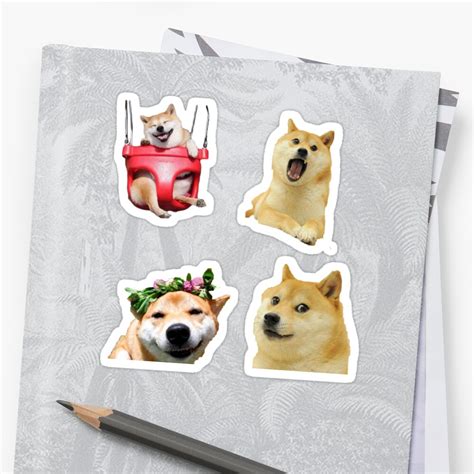 Doge Sticker Pack Stickers By Mkaythen Redbubble