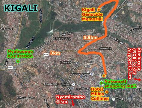 Map Of Kigali Neighborhoods